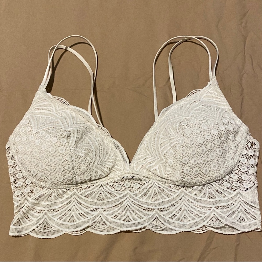 Ivory color lace bralette